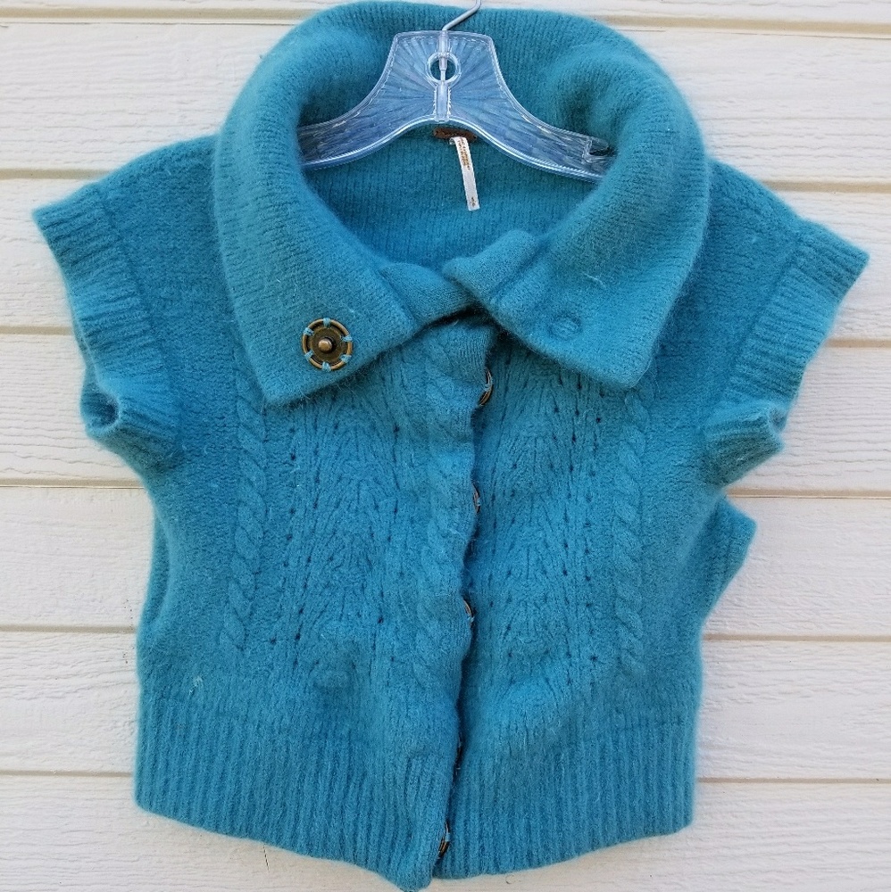 Free People Rare Lambswool oversized Cardigan, Sm